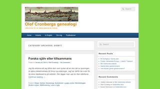 
                            11. Disbyt – Olof Cronbergs genealogi