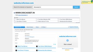 
                            1. discasset.in at Website Informer. Visit Discasset.