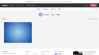 
                            4. Disciplr / Tags / login - Dribbble