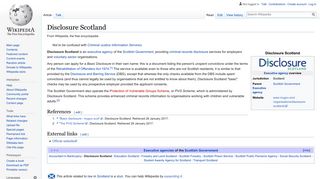 
                            6. Disclosure Scotland - Wikipedia