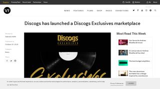 
                            12. Discogs has launched a Discogs Exclusives marketplace