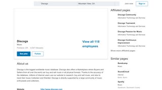 
                            11. Discogs | LinkedIn