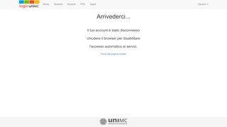 
                            11. Disconnetti - login.unimc.it accedi ai servizi online dell'Università degli ...