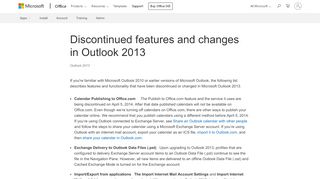 
                            8. Discontinued features and changes in Outlook 2013 - Outlook