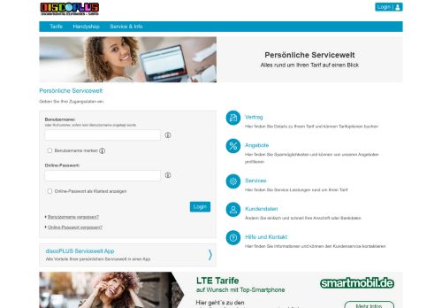 
                            3. discoPLUS Kontostand - Persönliche Servicewelt