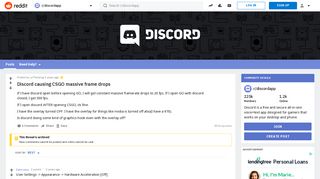 
                            10. Discord causing CSGO massive frame drops : discordapp - Reddit