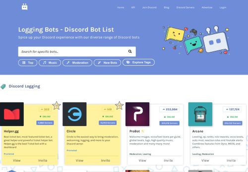 
                            2. Discord Logging Bots | Discord Bot List