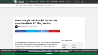 
                            13. Discord-Login: So könnt ihr euch direkt anmelden (Web, PC, Mac ...