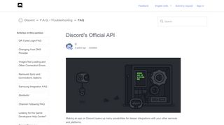 
                            7. Discord's Official API – Discord