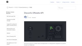 
                            3. Discord's Offizielle API – Discord