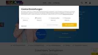 
                            11. discoTEL: Günstige Prepaid Tarife & Handy Karten