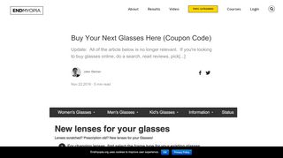 
                            12. Discounts at GlobalEyeglasses.com (15% Coupon Code) - Endmyopia