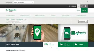 
                            1. Discover Ajusto on your mobile | Desjardins Insurance