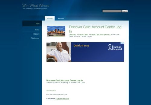 
                            13. Discover Card: Account Center Log In - WinWhatWhere