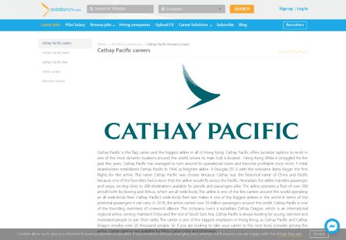 
                            7. Discover career opportunities with Cathay Pacific I AviationCV.com