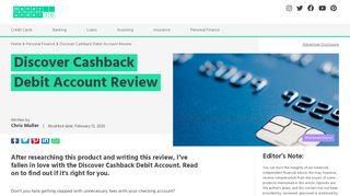 
                            6. Discover Cashback Debit Account Review - Pros, Cons & A Verdict