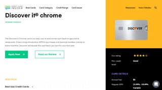 
                            5. Discover it® Chrome - Info & Reviews - Credit Card Insider