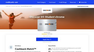
                            9. Discover it® Student chrome - Apply Online - Credit Cards