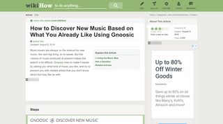 
                            5. Discover New Music Based on What You Already Like Using Gnoosic
