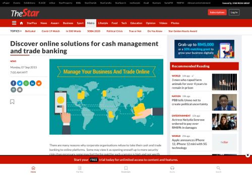 
                            12. Discover online solutions for cash management and trade ...