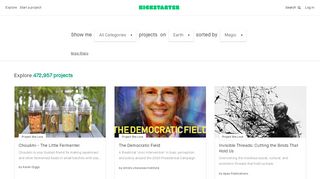 
                            6. Discover Projects — Kickstarter