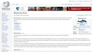 
                            13. Discovery Cove - Wikipedia