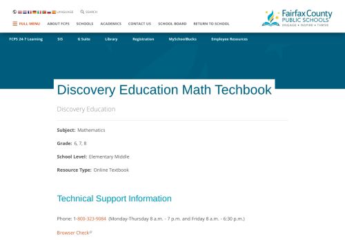 
                            9. Discovery Education Math Techbook | Fairfax County Public Schools