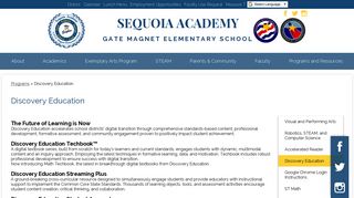 
                            6. Discovery Education – Programs – Sequoia Academy