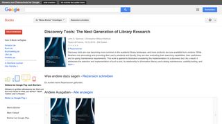 
                            7. Discovery Tools: The Next Generation of Library Research