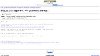 
                            9. [Discuss-gnuradio] USRP E100 login: Ethernet and USB?
