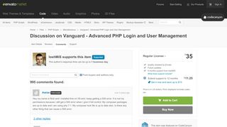 
                            2. Discussion on Vanguard - Advanced PHP Login and User Management