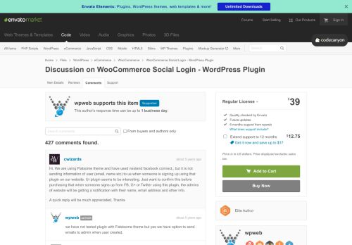 
                            12. Discussion on WooCommerce Social Login - WordPress Plugin (Page 5)