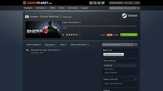 
                            7. Discussions on Sniper: Ghost Warrior 2 - Gamesplanet.com