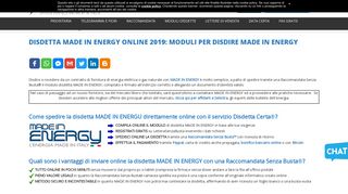 
                            7. ? Disdetta MADE IN ENERGY online 2019: come disdire MADE IN ...
