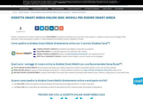 
                            9. ? Disdetta Smart.Web24 online 2019: moduli per disdire Smart.Web24