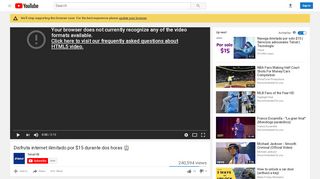 
                            5. Disfruta internet ilimitado por $15 durante dos horas - YouTube