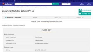 
                            11. Disha Total Marketing Solution Pvt Ltd - Manufacturer from Sai Vihar ...