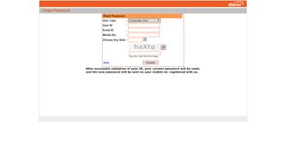 
                            9. DishTV :: Forgot Password