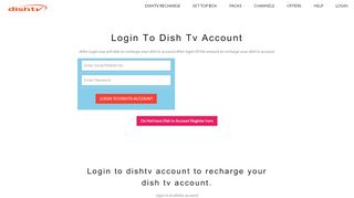 
                            12. DishTV Login – My Account - Recharge Dishtv