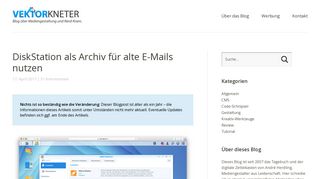 
                            9. DiskStation als Archiv für alte E-Mails nutzen – Vektorkneter