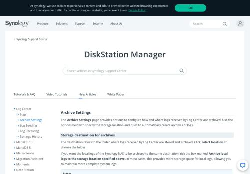 
                            6. DiskStation Manager - Knowledge Base | Synology Inc.