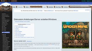 
                            12. Diskussion:Anleitungen/Server erstellen/Windows - Minecraft Wiki