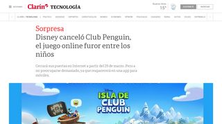 
                            5. Disney canceló Club Penguin, el juego online furor entre los niños ...