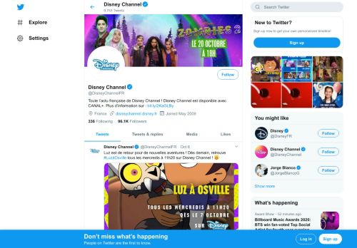 
                            8. Disney Channel (@DisneyChannelFR) | Twitter