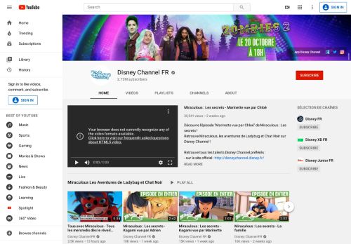 
                            5. Disney Channel FR - YouTube