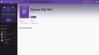 
                            3. Disney City Girl - Twitch