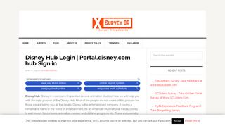 
                            8. Disney Hub Login Guide | Portal.disney.com hub Sign in - Survey DR