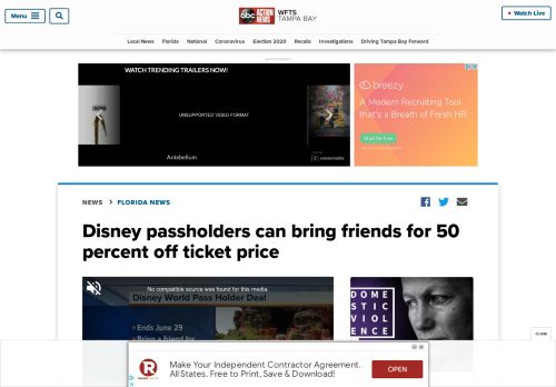 
                            10. Disney passholders can bring friends for 50 percent off ticket price