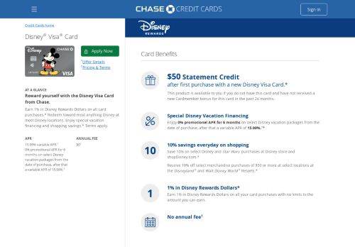 
                            10. Disney Rewards Credit Card | Chase.com - Chase Credit Cards