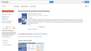 
                            13. Dispensación de productos farmacéuticos - Resultado de Google Books